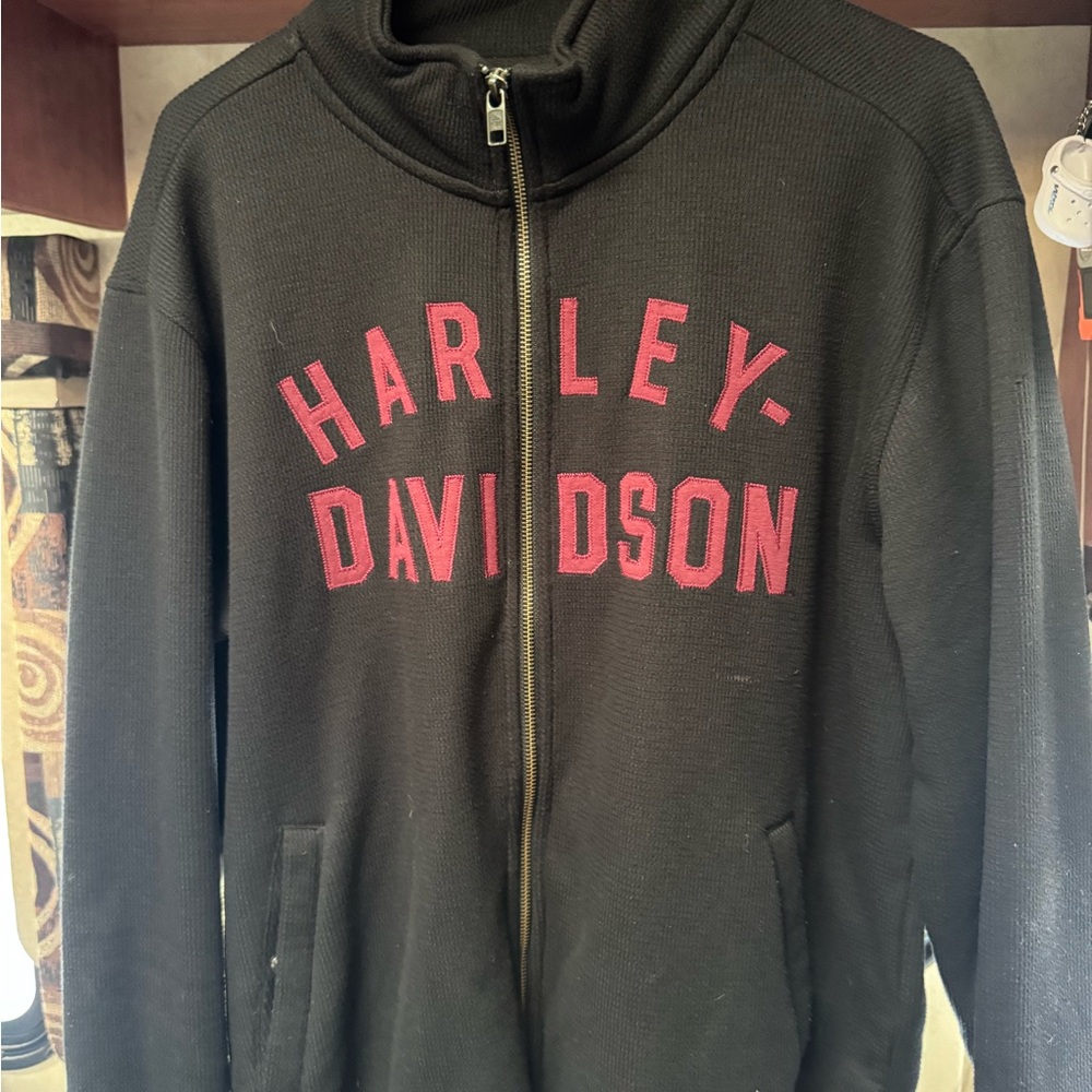 Harley-Davidson Black Zip-Up Jacket